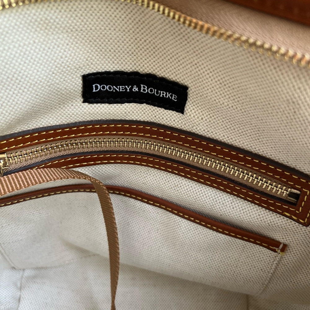 Dooney & Bourke Zip Sac in Clementine Pebble Leather Crossbody Bag - Picture 8 of 16